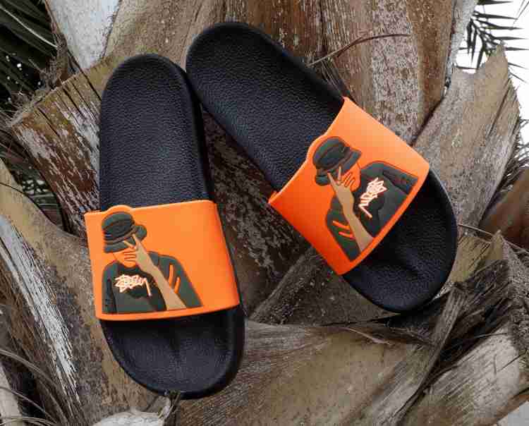 Orange and shop black slides