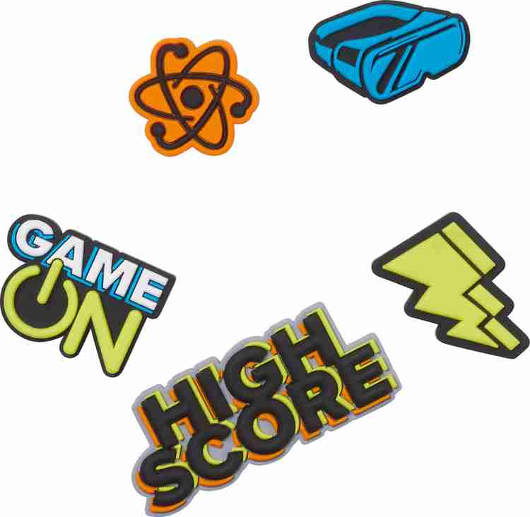 Crocs Super Gamer Jibbitz Pack Of 5 Plastic Shoe Charm Price in