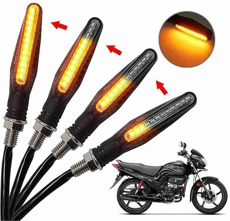 Generox Front Rear Side LED Indicator Light for Hero Passion Pro