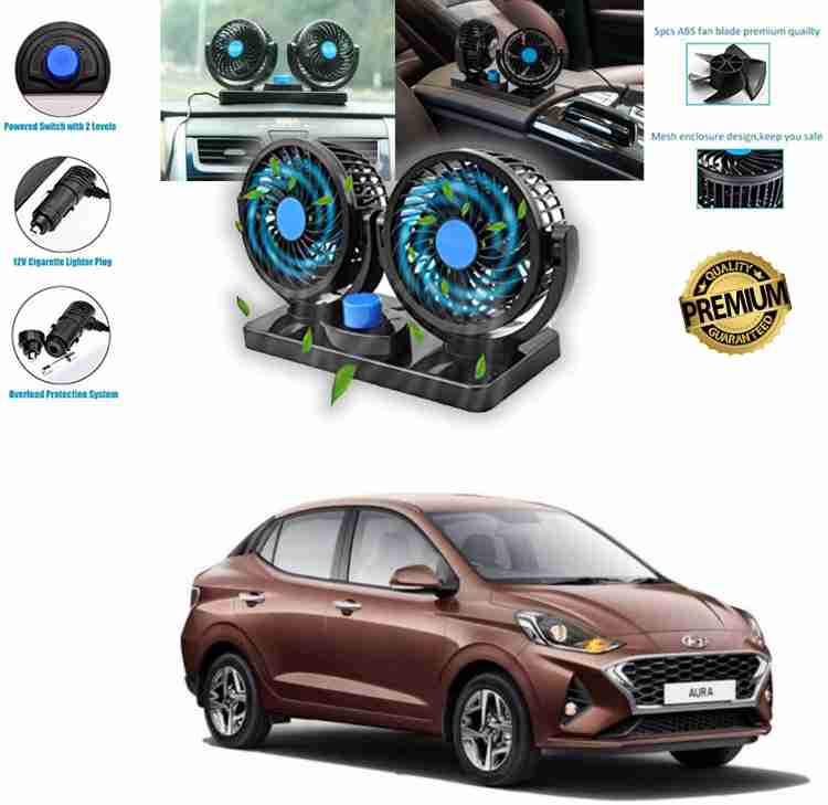 Motopex Hyundai Aura 12V DC Electric Car Fan for Dashboard Car