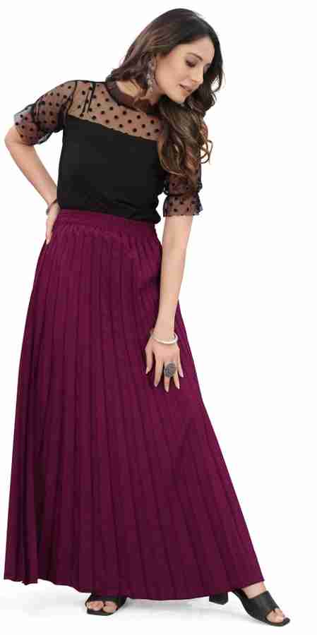EDISHNAL Solid Women A line Purple Skirt Buy EDISHNAL Solid Women A line Purple Skirt Online at Best Prices in India Flipkart