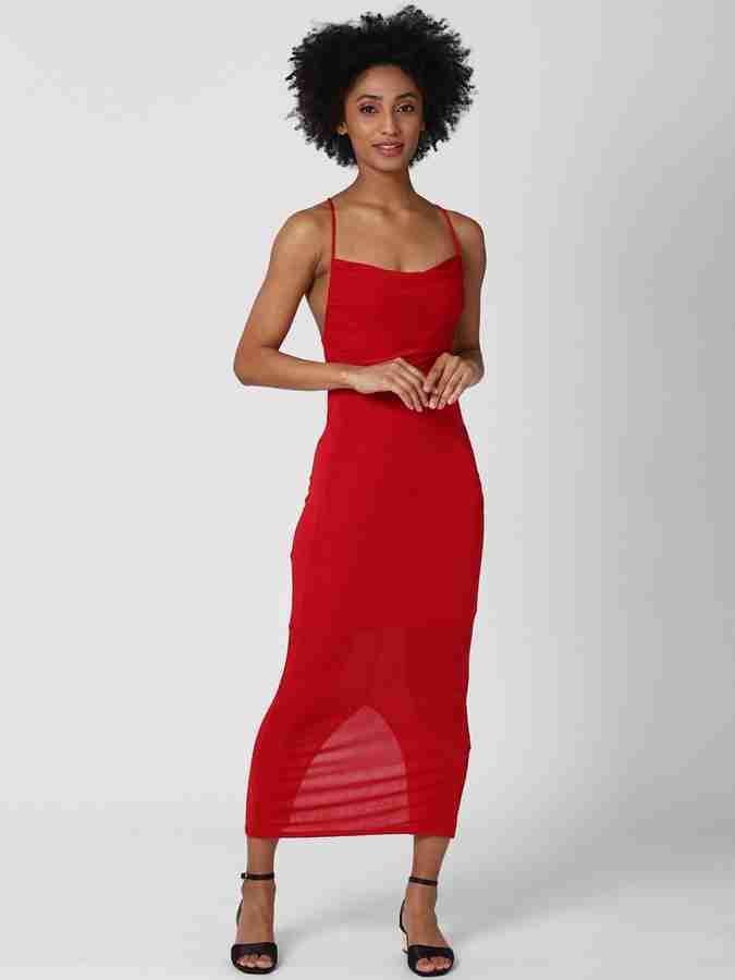 Forever 21 long red dress store