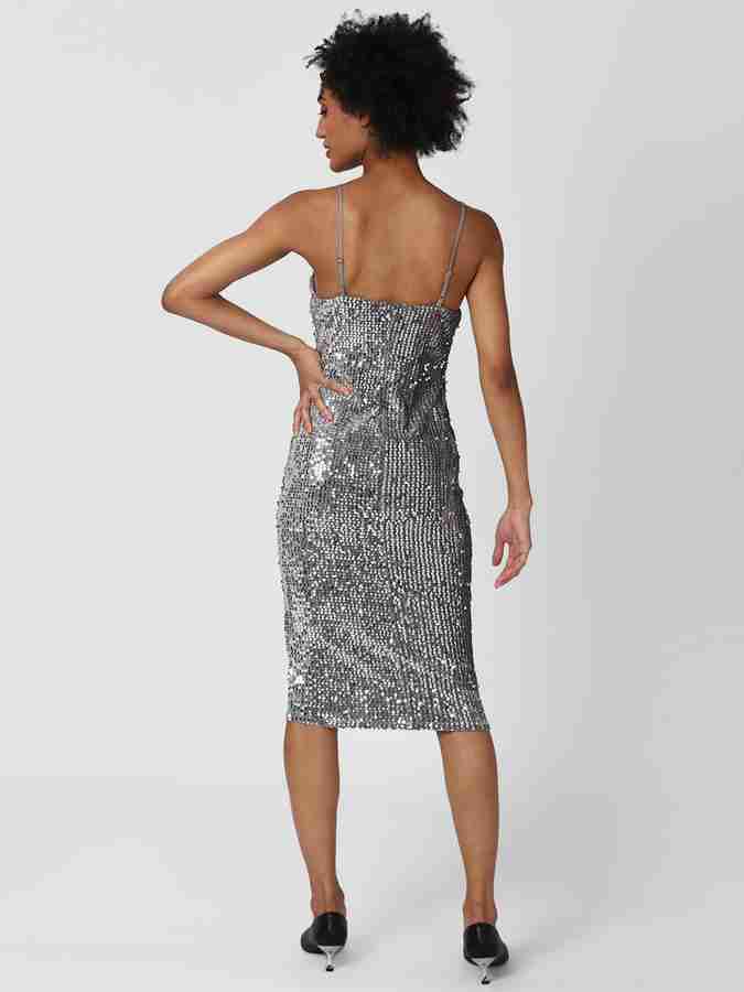FOREVER 21 Women A line Silver Dress Buy FOREVER 21 Women A line Silver Dress Online at Best Prices in India Flipkart