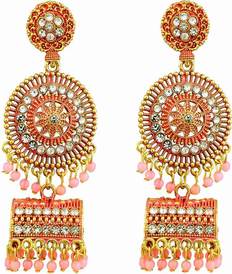 Flipkart Buy Anish Beige golden Earring fancy Stylish Latest