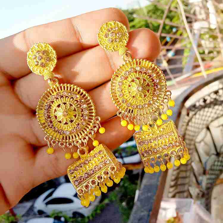 Gold Jhala Jhumka Design Jhumka Designs Brij Bali Ka Design Chand Bali Gold  Jhala New Design Bijli Gold Jhala Earrings Earring