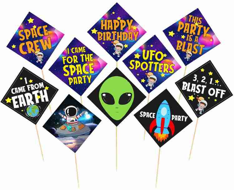Space themed photo booth props online