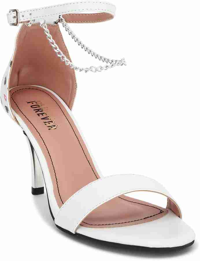 FOREVER 21 Women White Heels Buy FOREVER 21 Women White Heels