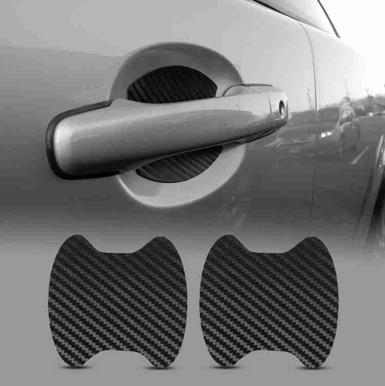 Selifaur Carbon Fiber Car Auto Door Handle Cup Scratch Guards