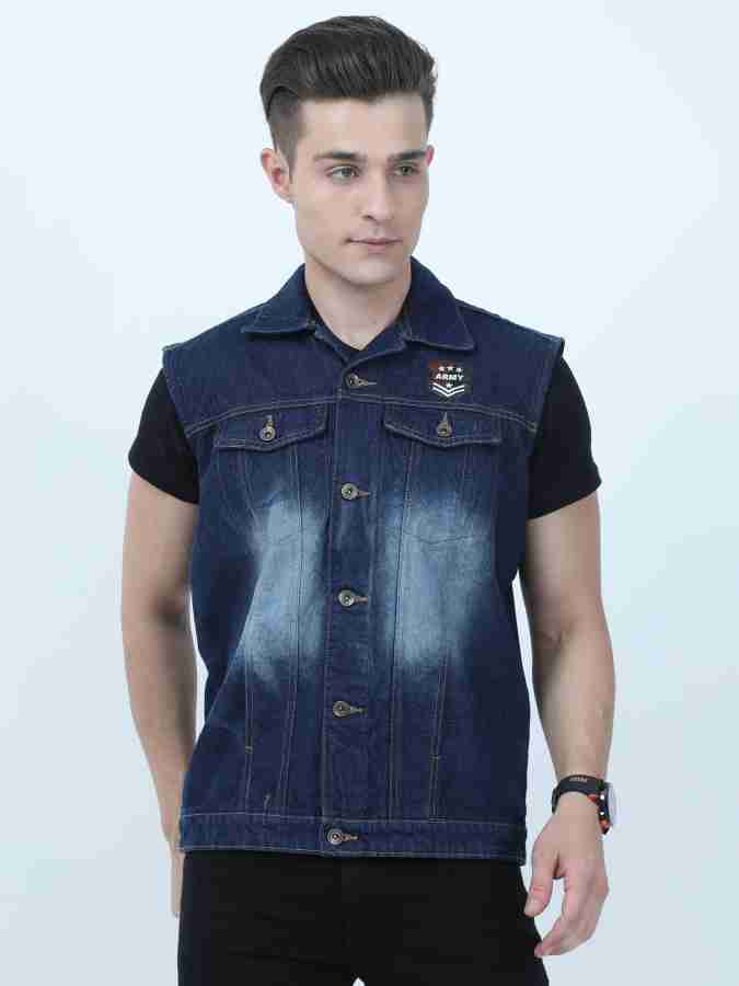 VROJASS Sleeveless Washed Men Denim Jacket Buy VROJASS Sleeveless Washed Men Denim Jacket Online at Best Prices in India Flipkart