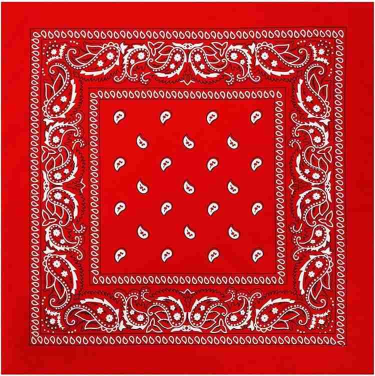 Red store handkerchief scarf