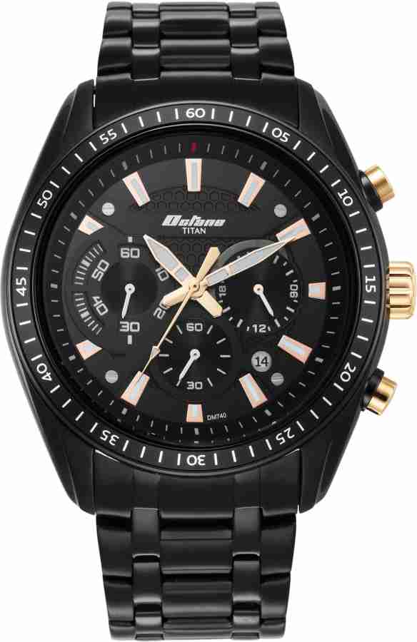 Titan black metal watches for mens sale