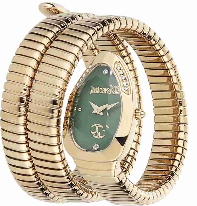 Just Cavalli Analog Gold band With Green Dial Watch For Women-JC1L209M0045  Analog Watch - For Women - Buy Just Cavalli Analog Gold band With Green  Dial Watch For Women-JC1L209M0045 Analog Watch 