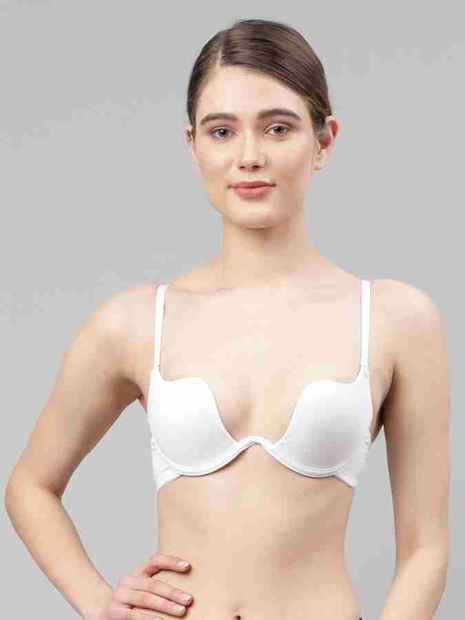 Buy PrettyCat Padded Plunge Wired 3/4th Coverage T-Shirt Bra - Red at  Rs.494 online