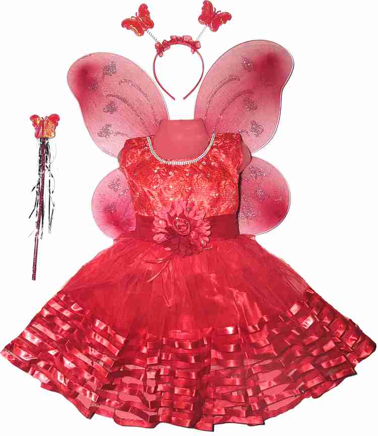 Kids Wear Fashion Baby Girls Midi Knee Length Festive Wedding Dress