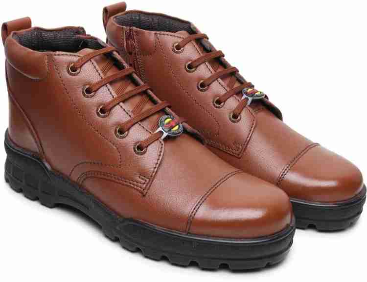 LIBERTY Brown Police Shoes Sheriff Police Boots Oxford Boots For