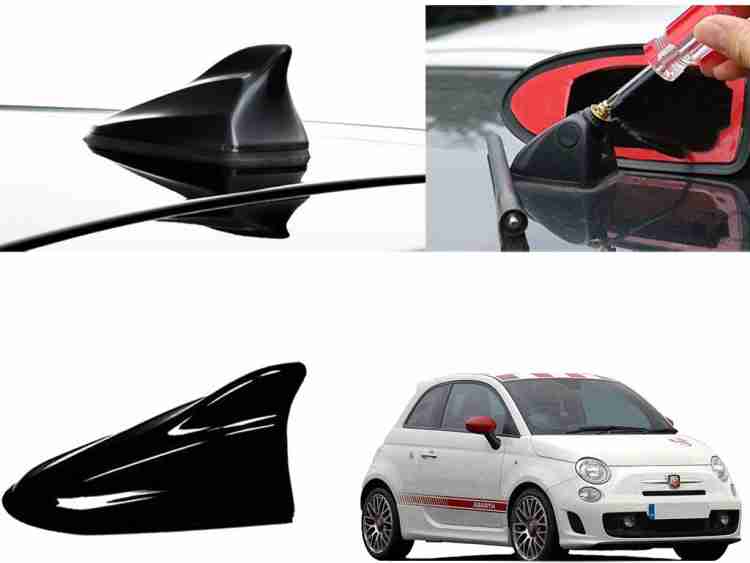 Shop Buy Shark Fin Roof top Signal Receiver for Fiat 500 Abarth Black Car  Antenna Shark Fin Roof top Signal Receiver for Fiat 500 Abarth Black Car  Antenna Satellite Vehicle Antenna Price