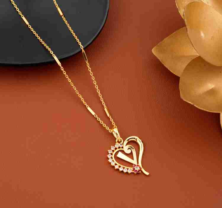 V gold locket on sale