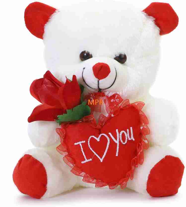 MPR ENTERPRISES Red Rose Kids & Adults Gifting i Love You Teddy Bear - 32  cm - Red Rose Kids & Adults Gifting i Love You Teddy Bear . Buy Teddy Bear