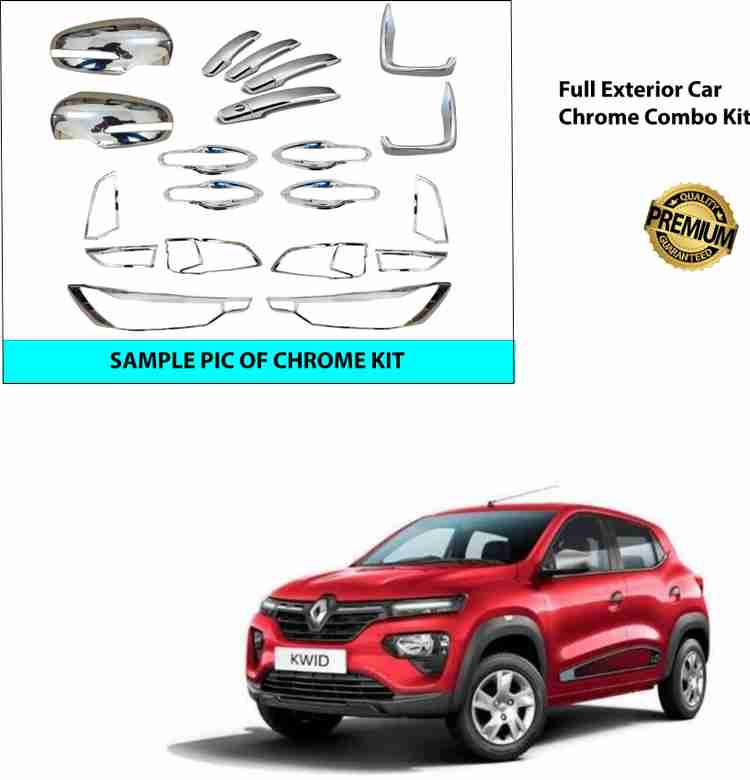 Renault kwid shop chrome kit price