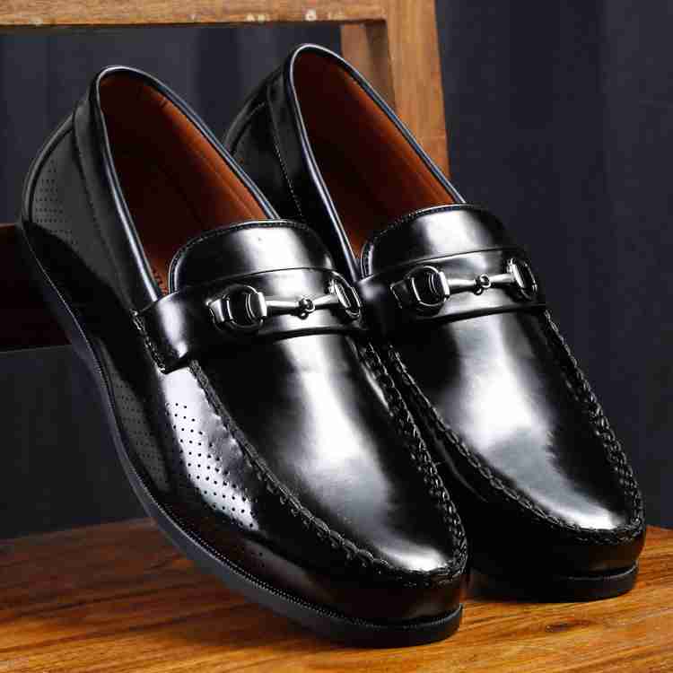 Mens black shiny loafers store
