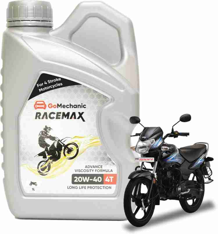 GoMechanic Racemax 4T 20W40 API SJ JASO MA2 Engine Oil For TVS SPORT GMUN4TLB002 Synthetic Blend Engine Oil Price in India Buy GoMechanic Racemax 4T 20W40 API SJ JASO MA2 Engine