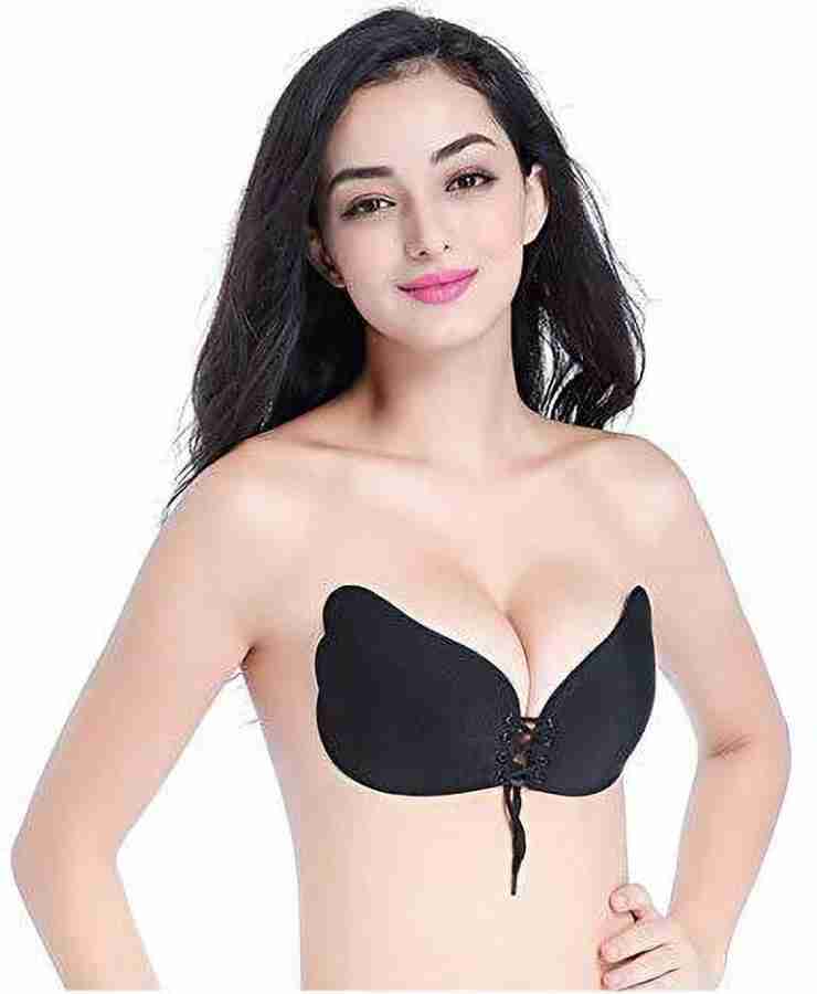 SOLIDACT Women Stick-on Lightly Padded Bra (Black) Women Stick-on Lightly  Padded Bra - Buy SOLIDACT Women Stick-on Lightly Padded Bra (Black) Women  Stick-on Lightly Padded Bra Online at Best Prices in India