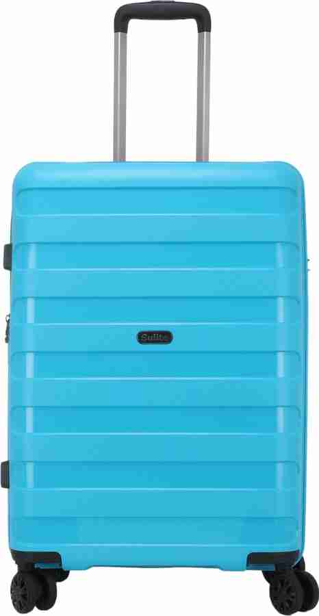 Pale hot sale blue suitcase