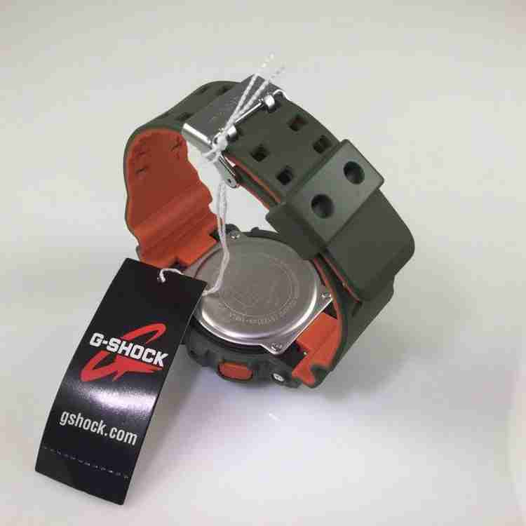 G shock green orange best sale