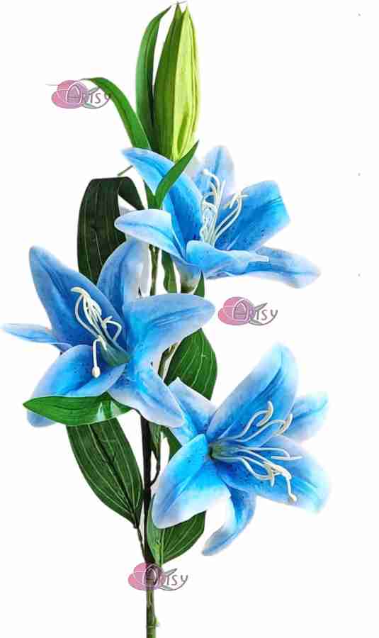Artsy Artificial Flower For Home Decoration R Lily Flower Bunch
