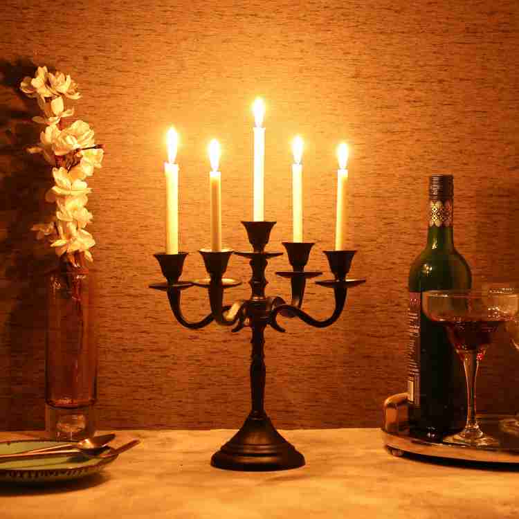 Hazo Gothic Candelabra  17 Large 5 Arms Taper Candlestick With