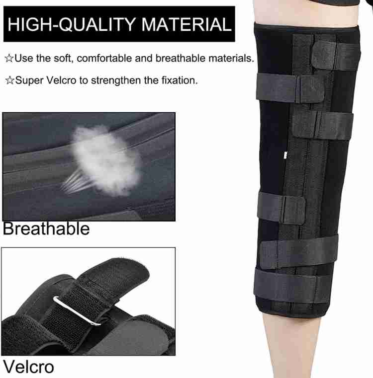 Knee Immobilizer, Full Leg Brace, Leg Immobilizer Brace, Breathable  Adjustable Comfort Splint, for Post-Surgery Recovery,L,High Credit1 :  : Health & Personal Care