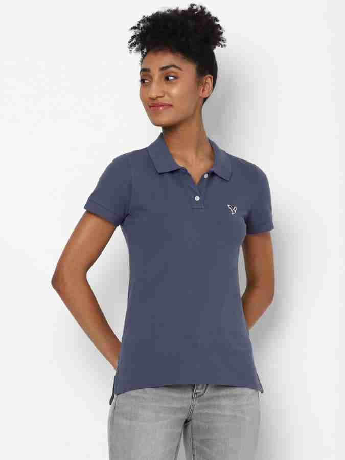 American Eagle Outfitters Solid Women Polo Neck Blue T Shirt Buy American Eagle Outfitters Solid Women Polo Neck Blue T Shirt Online at Best Prices in India Flipkart