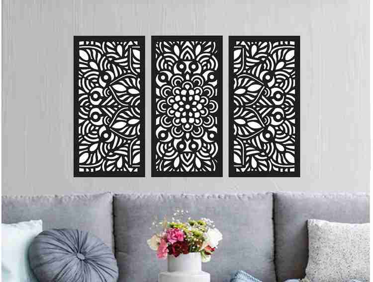 Paxtech Solutions 3 Pcs. Set Mandala Wall Decor Frame Home Room Office Decoration Wall Art Price in India Buy Paxtech Solutions 3 Pcs. Set Mandala Wall Decor Frame Home Room