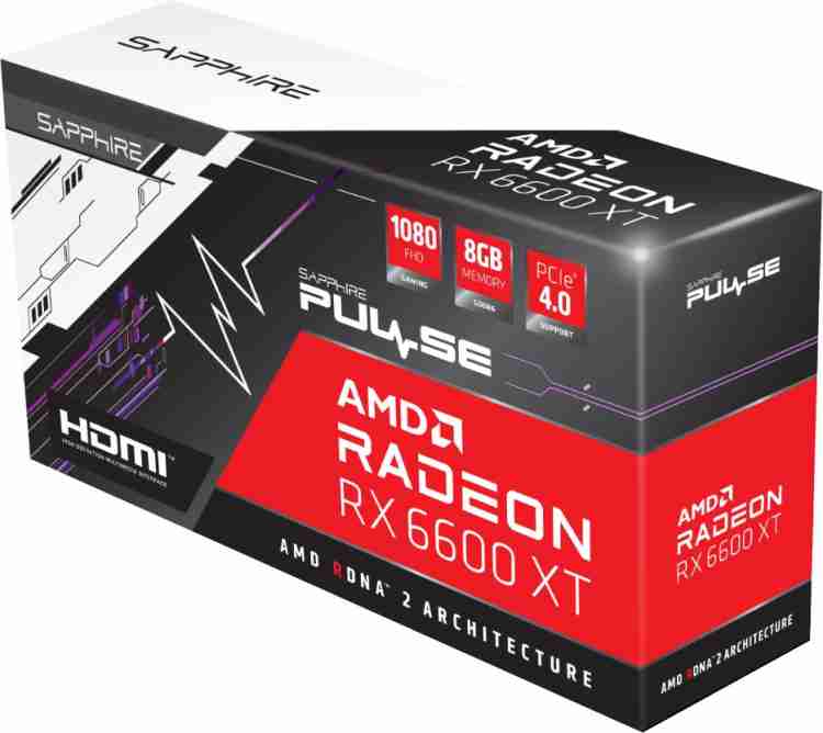 Carte graphique Radeon RX 6600 Sapphire PULSE Radeon RX 6600 8GB
