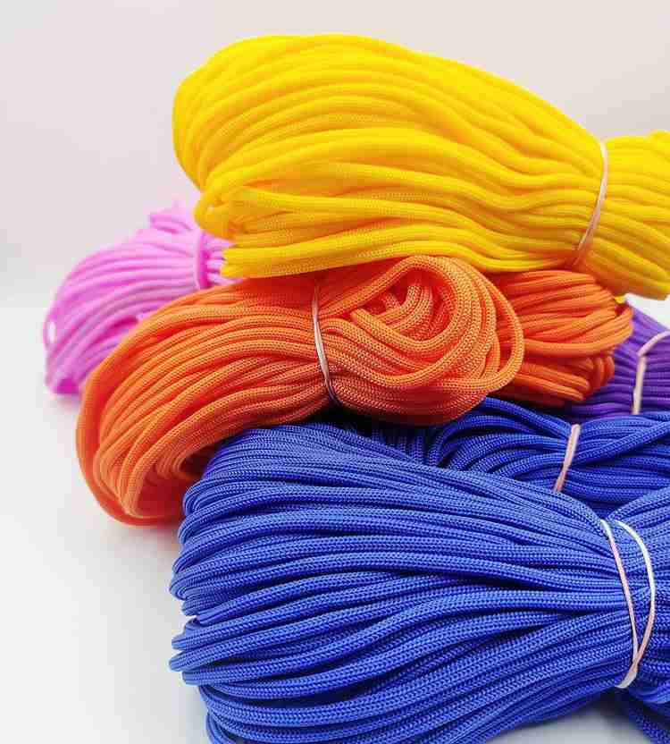 Bobbiny Braided Macrame PP Knot Thread (4mm, 50m) and Beading Cord Rope  (Combo Set). - Braided Macrame PP Knot Thread (4mm, 50m) and Beading Cord  Rope (Combo Set). . shop for Bobbiny