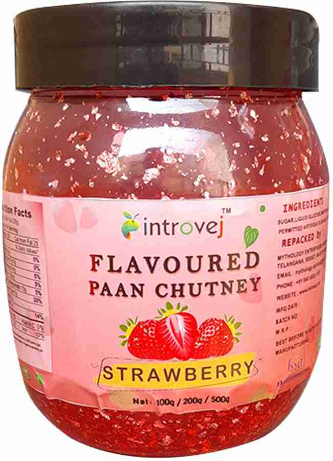 INTROVEJ Strawberry Flavoured Paan Chutney 200 Strawberry Mouth Freshener  Price in India - Buy INTROVEJ Strawberry Flavoured Paan Chutney 200  Strawberry Mouth Freshener online at