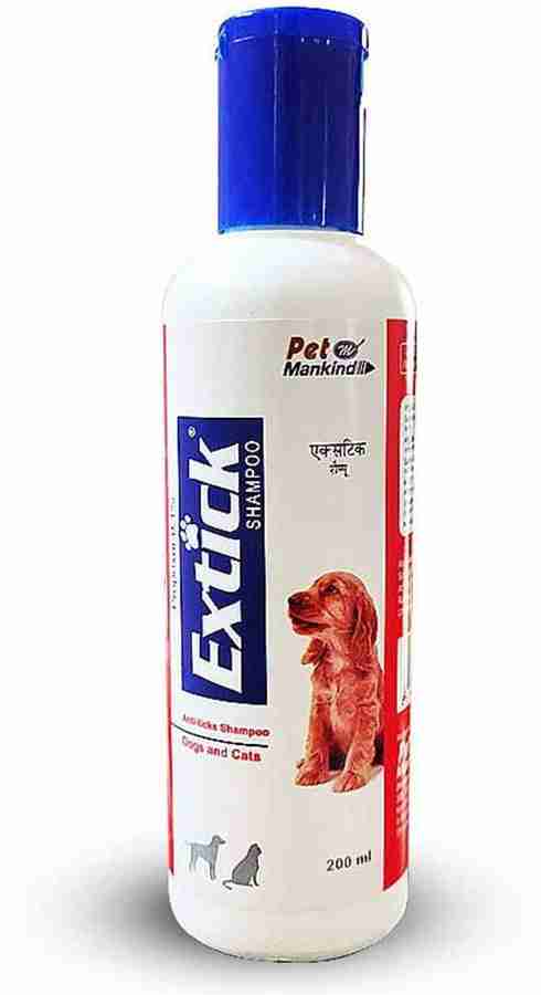 Pet Mankind Flea and Tick EXTICK SHAMPOO Anti Tick Shampoo for Dogs and Cats 200 ml Dog Shampoo Price in India Buy Pet Mankind Flea and Tick EXTICK SHAMPOO Anti Tick
