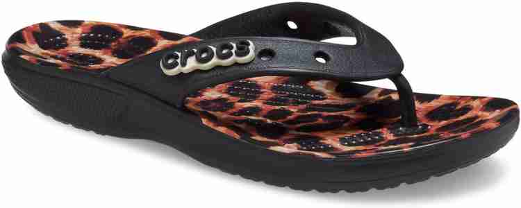 Crocs leopard print flip flop hotsell