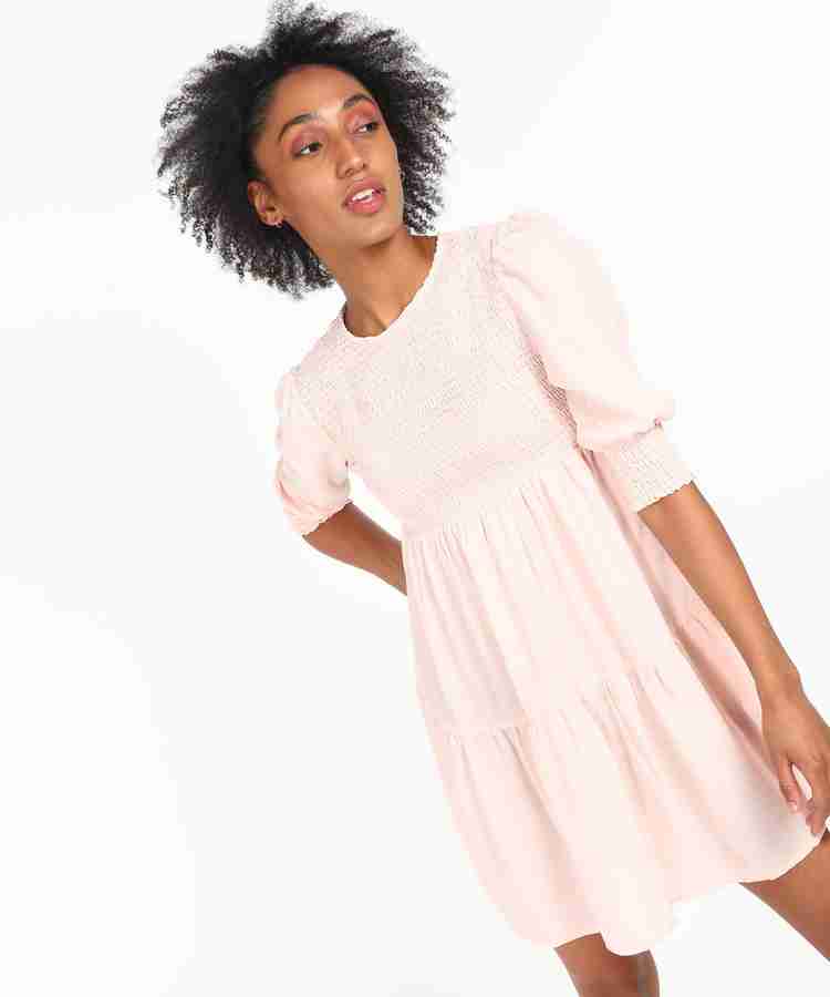 FOREVER 21 Women Gathered Pink Dress Buy FOREVER 21 Women Gathered Pink Dress Online at Best Prices in India Flipkart