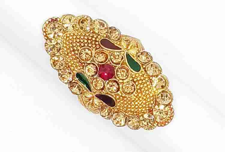 Geetanjali Jewelers Brass Gold Plated Ring Price in India Buy Geetanjali Jewelers Brass Gold Plated Ring Online at Best Prices in India Flipkart
