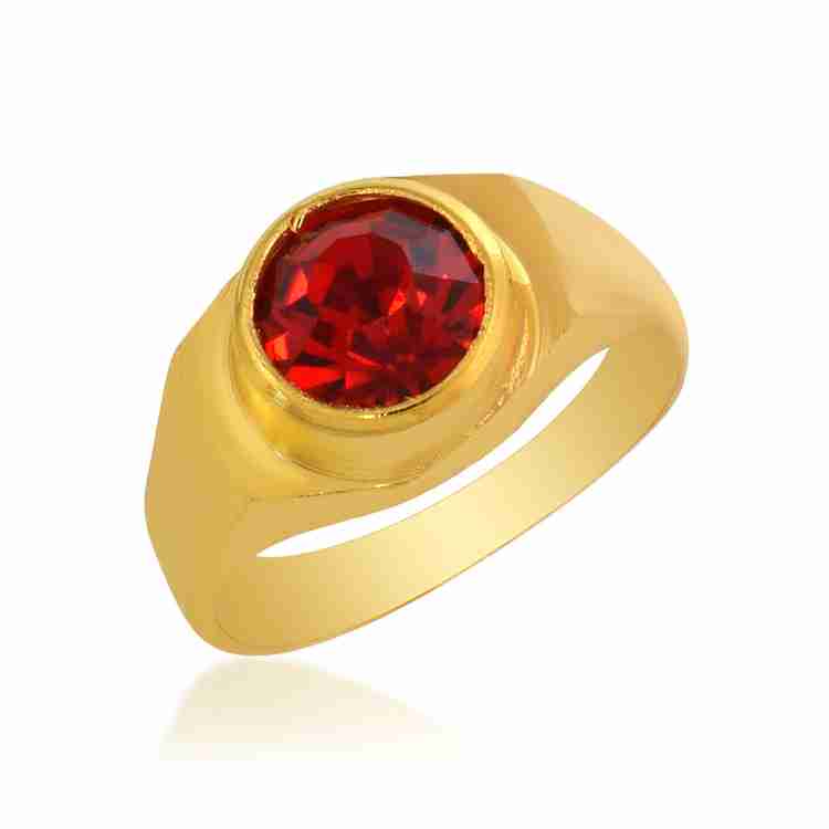 Red stone finger ring hotsell