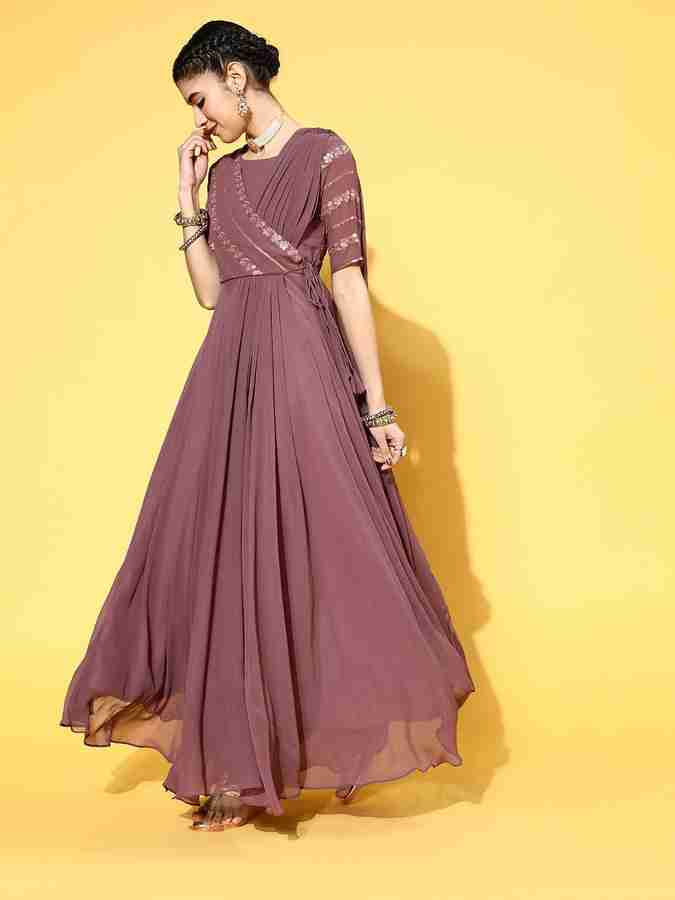 inddus Flared A line Gown Price in India Buy inddus Flared A line Gown online at Flipkart