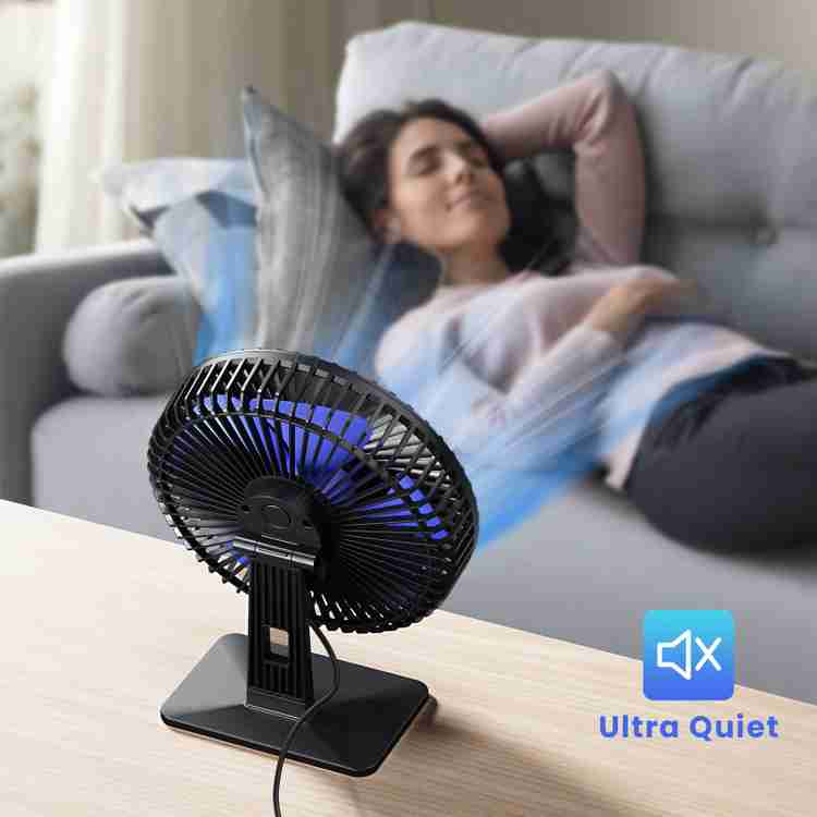 Small quiet desk fan on sale