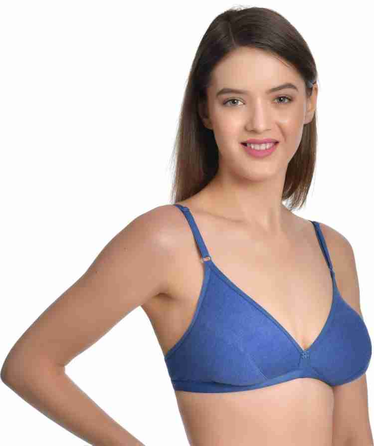 Aimly Women's Cotton Non-Padded Non-Wired Low Coverage Regular Bra