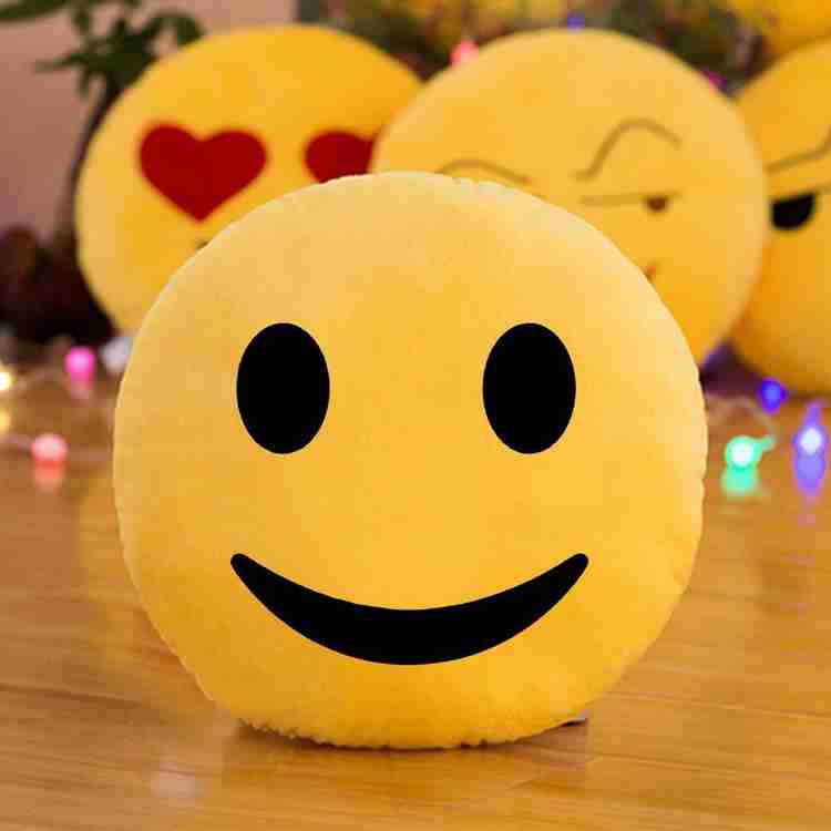 kioni Emoji Plush Smiley Pillow Cushion Sleeping Face 14 x 14 Inch Microfibre Smiley Cushion Pack of 1 Buy kioni Emoji Plush Smiley Pillow Cushion Sleeping Face 14 x 14 Inch