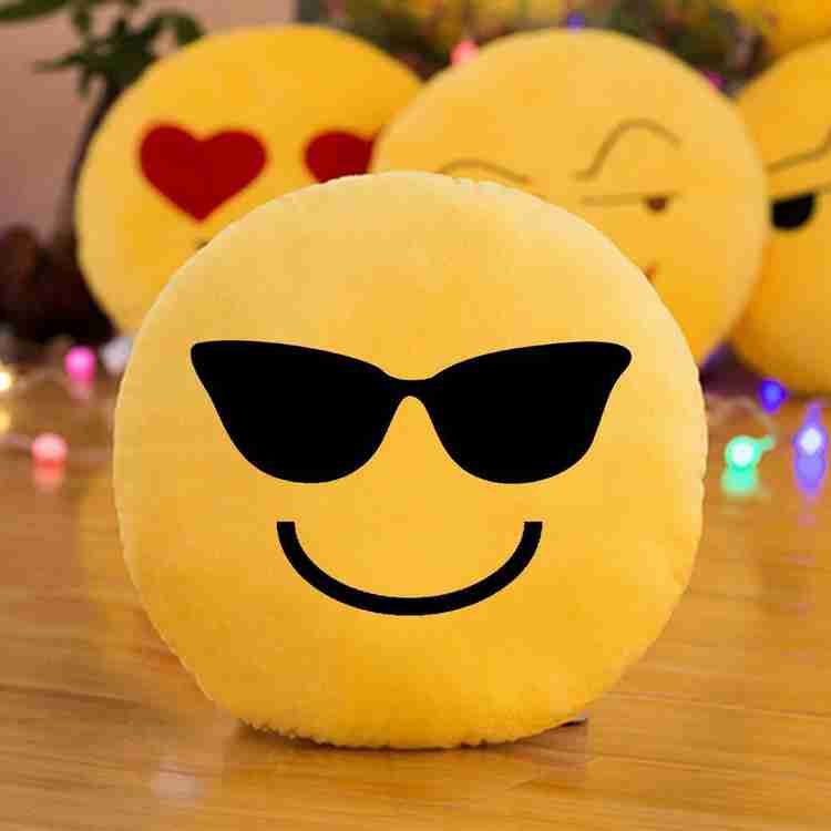 kioni Emoji Plush Smiley Pillow Cushion Sleeping Face 14 x 14 Inch Microfibre Smiley Cushion Pack of 1 Buy kioni Emoji Plush Smiley Pillow Cushion Sleeping Face 14 x 14 Inch