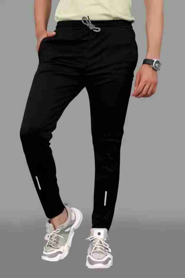 Mk Sport lower Solid Men Black Track Pants - Buy Mk Sport lower Solid Men  Black Track Pants Online at Best Prices in India