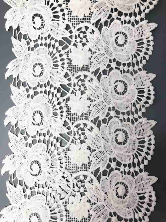 Wide white lace cheap