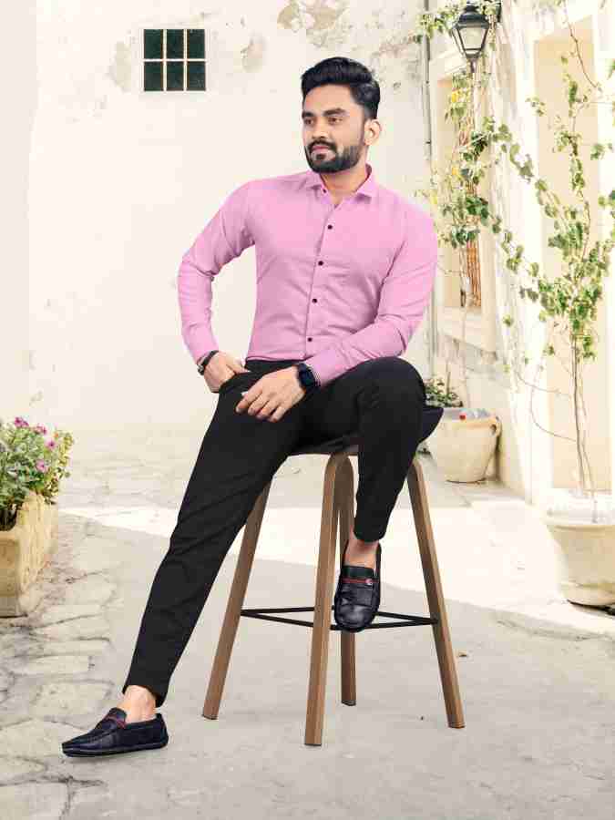 style for men Men Solid Formal Pink Shirt Buy style for men Men Solid Formal Pink Shirt Online at Best Prices in India Flipkart