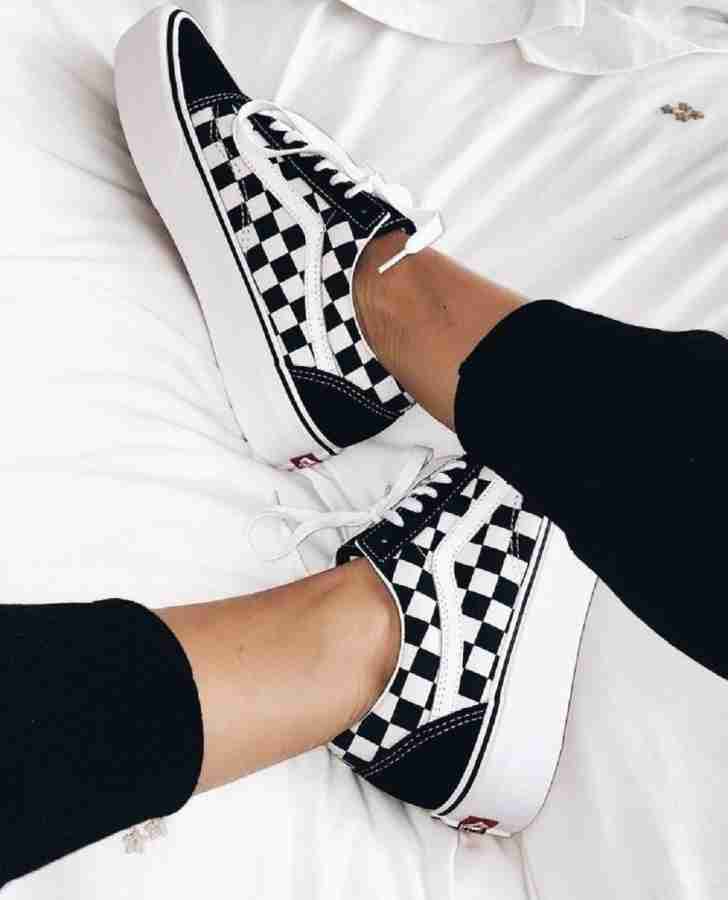 Old skool cheap vans checkerboard womens